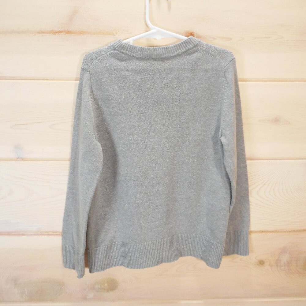 Disney Jumping Bean Little Boy sz 5 Mickey Mouse Knit Sweater Gray Cotton Blend - Picture 2 of 11